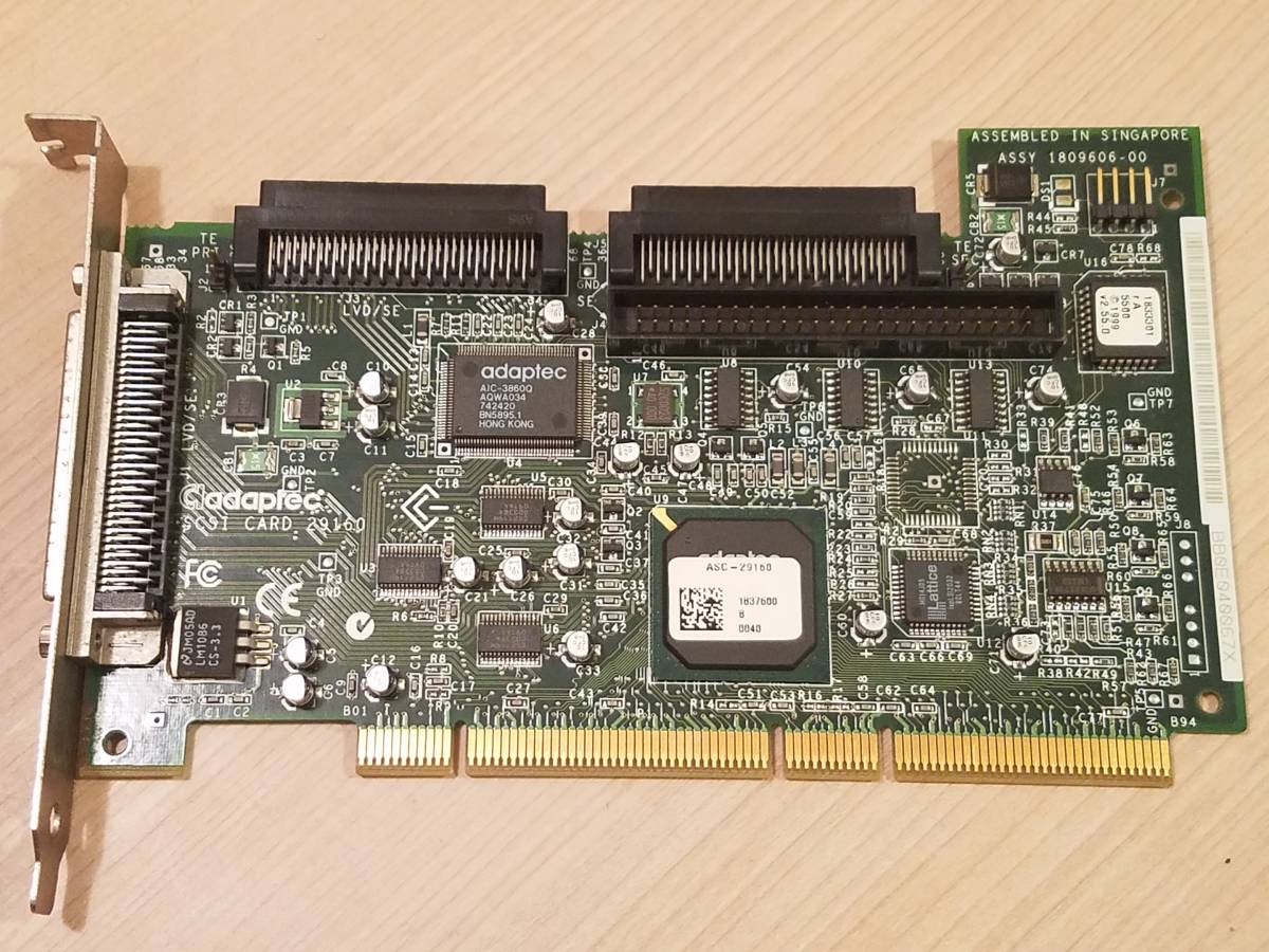 ★ 動作確認済　Adaptec ASC-29160 Ultra160 SCSI PCI　★_画像1