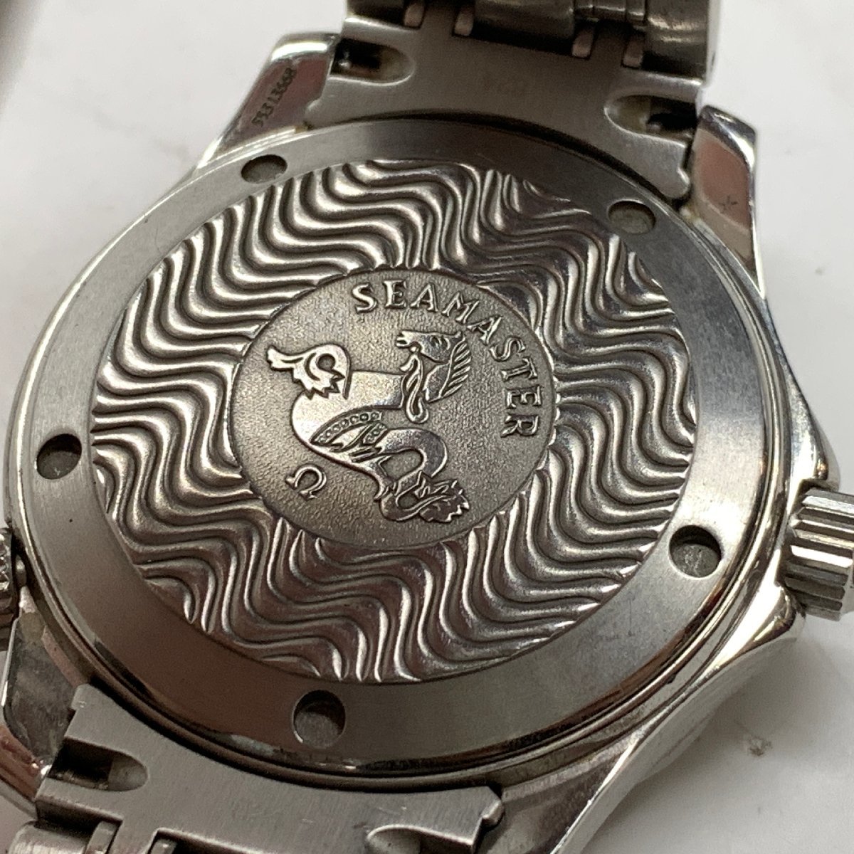 f001 Z4 1円 オメガ シーマスター プロフェッショナル 300ｍ メンズ 腕時計 Ref. 196 1502 Cal 1538 クォーツ OMEGA 電池交換済み 動作品_画像5