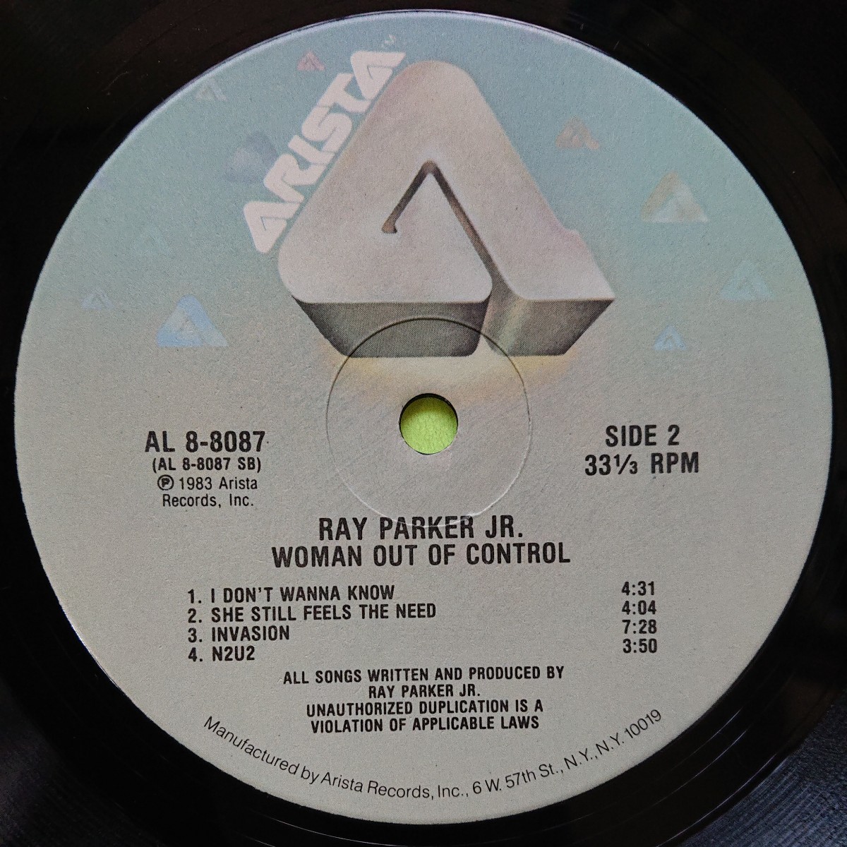 LP(輸入盤)/Ray parkerJr〈WOMAN OUT OF CONTROL〉☆5点以上まとめて（送料0円）無料☆_画像6