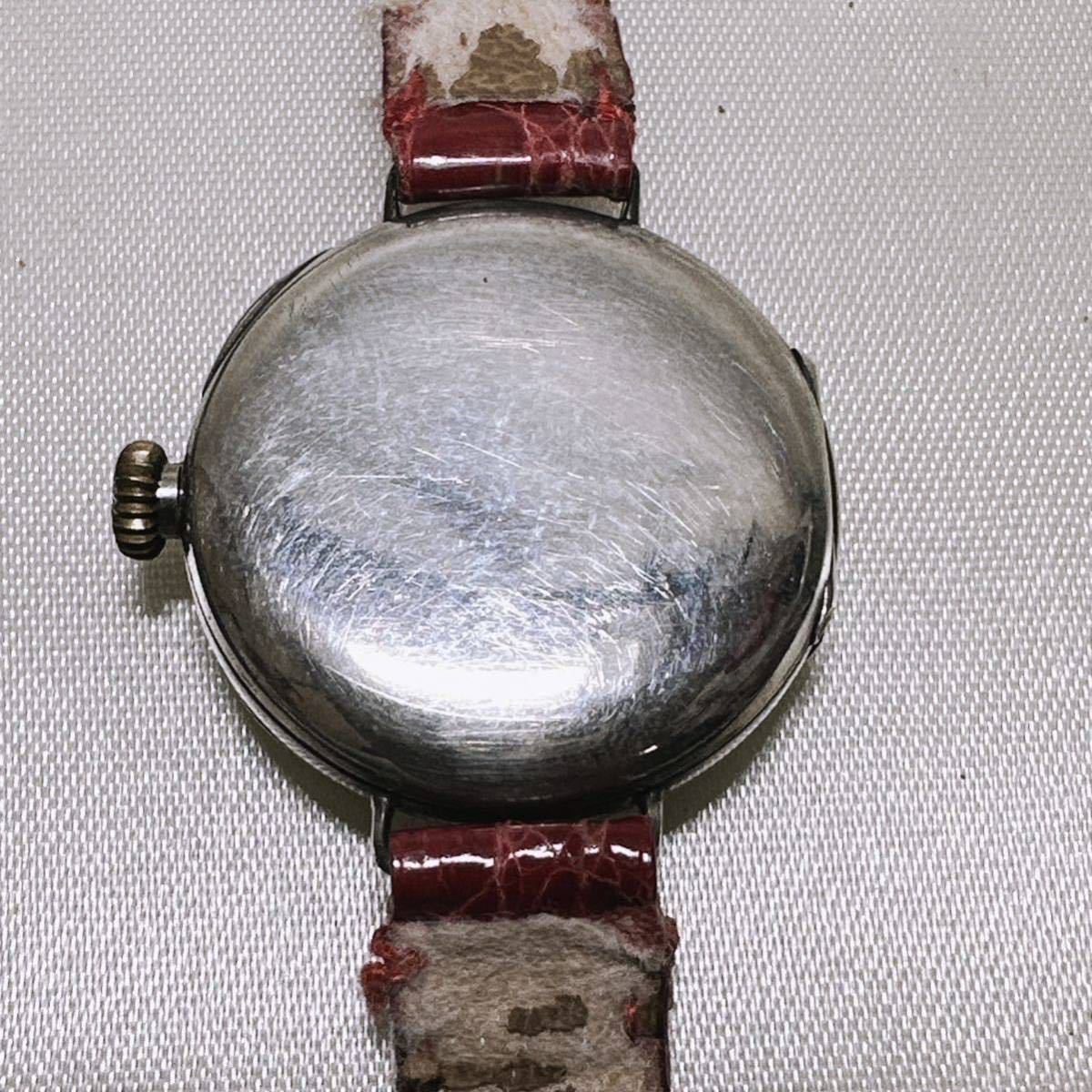 本物保証　レア銀無垢　ロレックス　手巻き 腕時計 ROLEX OFFICERS TRENCH WATCH SOLID SILVER 1917_画像3