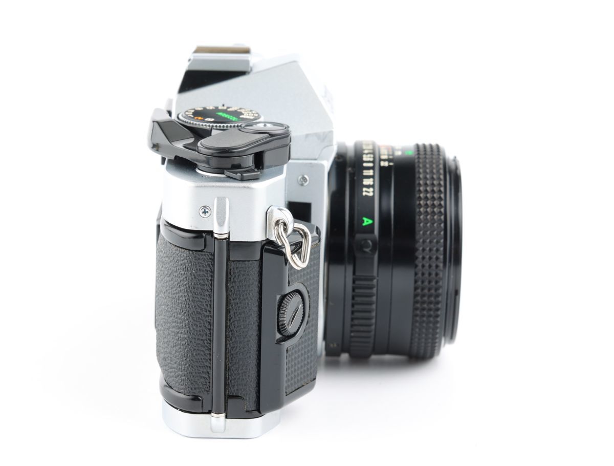 03385cmrk Canon AE-1P PROGRAM + New FD 50mm F1.8 MF一眼レフ フイルムカメラ 標準レンズ_画像4