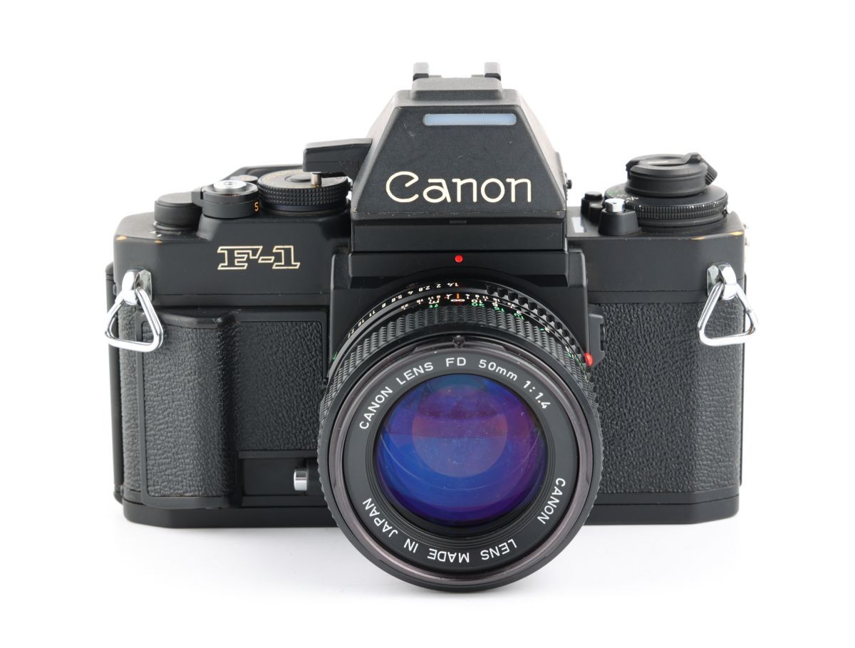 03462cmrk Canon New F-1 AEファインダー + New FD 50mm F1.4 MF一眼