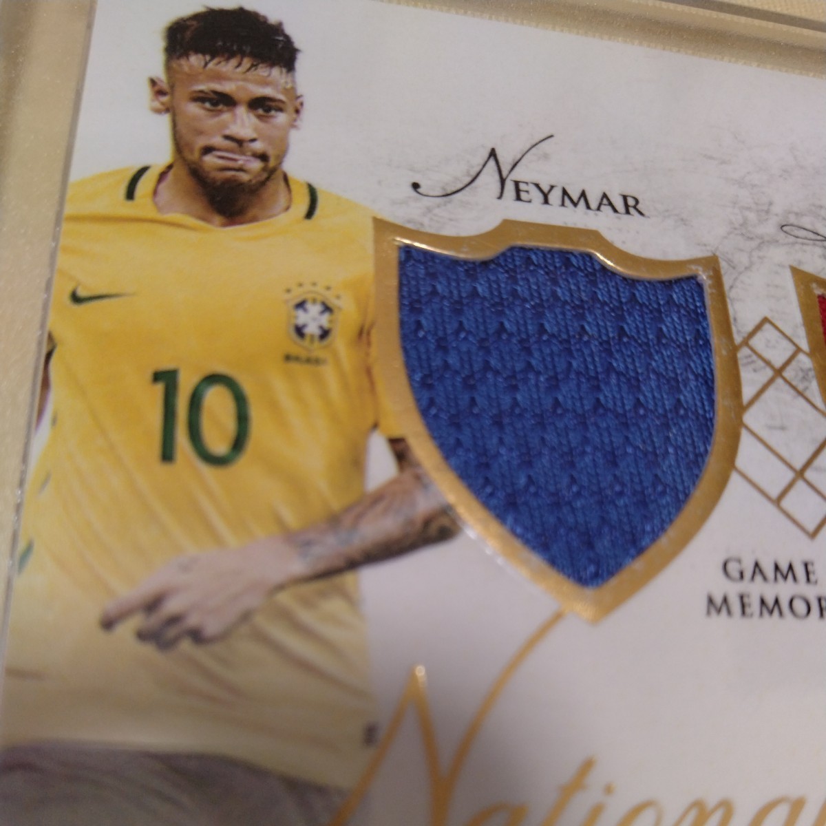 FUTERA NATIONAL HEROES GAME USED MEMORABILIA BRAZIL NEYMAR RONALDO ブラジル代表 ネイマール ロナウド 50枚限定 ジャージーカードの画像3