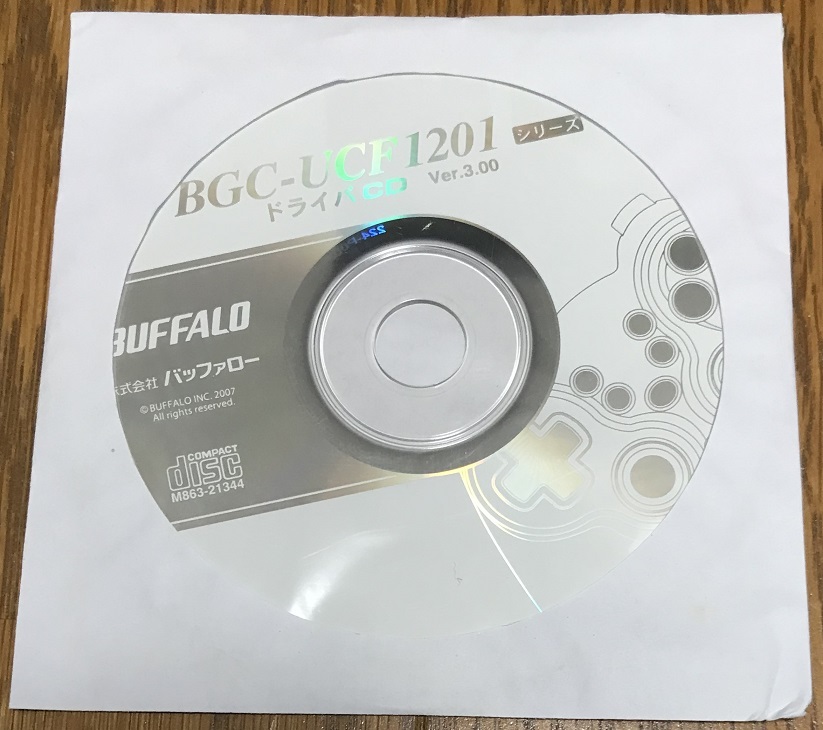 ◎BUFFALO　「BGC-UCF1201ドライバCD」◎_画像1