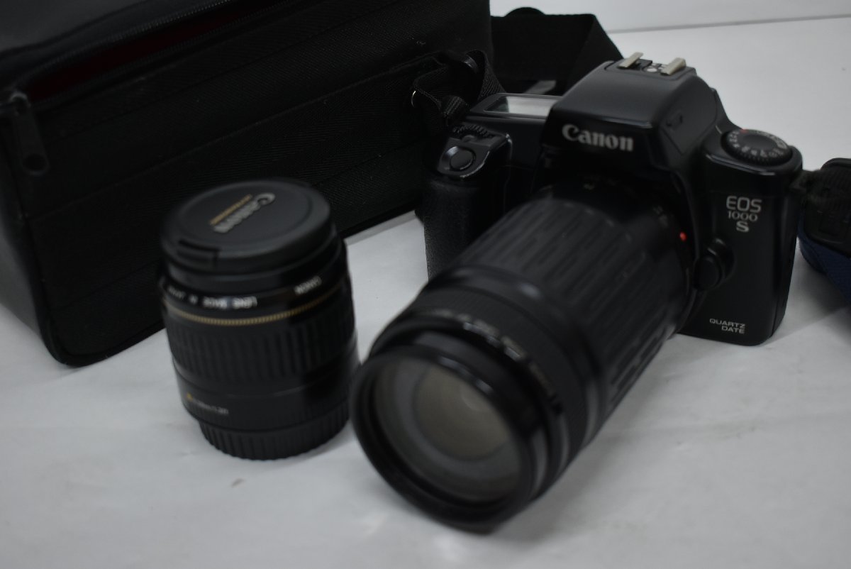 ☆CANON(キャノン) フィルムカメラ EOS 1000S Quartz Date　望遠レンズ35-80mm/75-300mm★9931