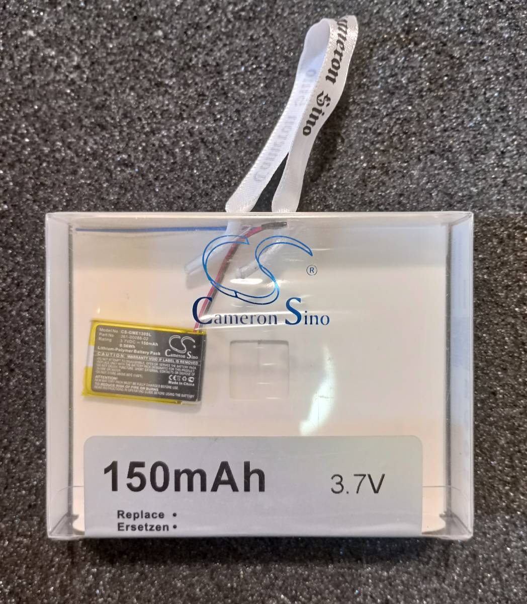 A900-31【詳細不明・ジャンク扱い】リチウムポリマー バッテリー CS Cameron Sino 3.7V 150mAh / 0.56Wh【送料無料】CS-GME130SLの画像2