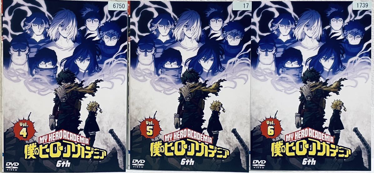 僕のヒーローアカデミア　6th 【全６巻】　レンタル版DVD 全巻セット　ヒロアカ