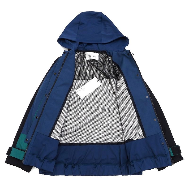 K0488S 新品 DEAR DANSKIN/トランスフォーム ジャケット【サイズ：M】グリーン/ブルー TRANSFORM 2WAY JACKET 撥水 ダンスキン レディース_画像3