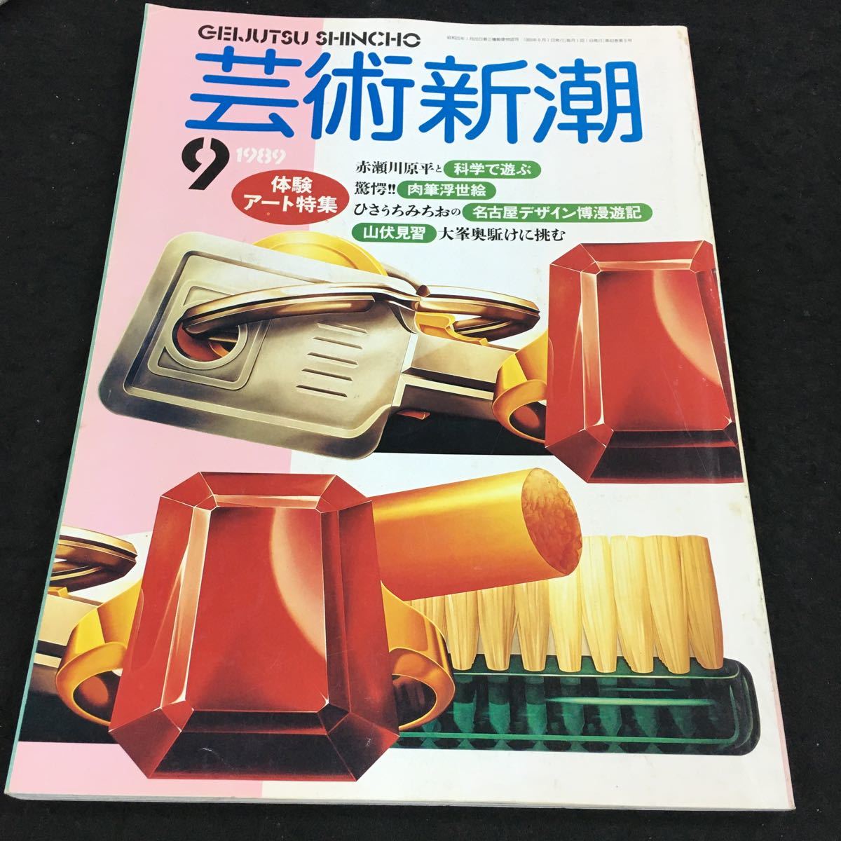 i-406 芸術新潮 1989/9 体験アート特集 赤瀬川原平と科学で学ぶ 驚!! 肉筆浮世絵 その他 1989年9月1日 発行 ※8_画像1