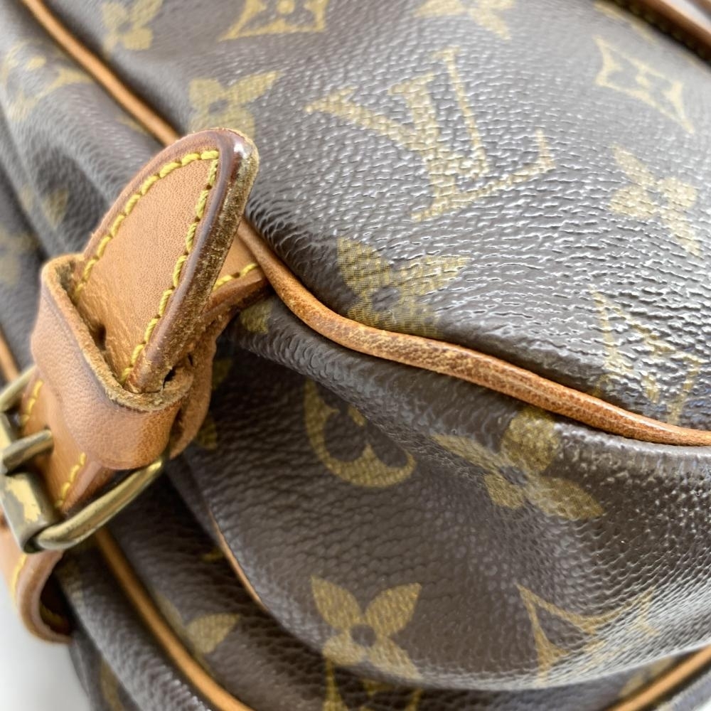 LOUIS VUITTON ルイヴィトン M42256 ソミュール30 モノグラム レディース ショルダーバッグ 両開き 斜め掛け ブラウン 廃盤品 管理RT35162_画像6