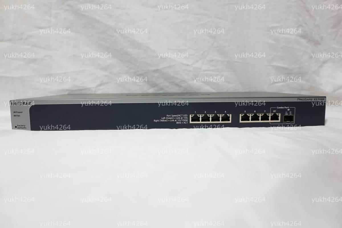 [ beautiful goods ]NETGEAR XS708E v2 XS708E-200AJS 8 port 10GbE L2 switch RJ45 SFP+ 10GbE×8 port LAN hub multi Giga QNAP NAS money jido