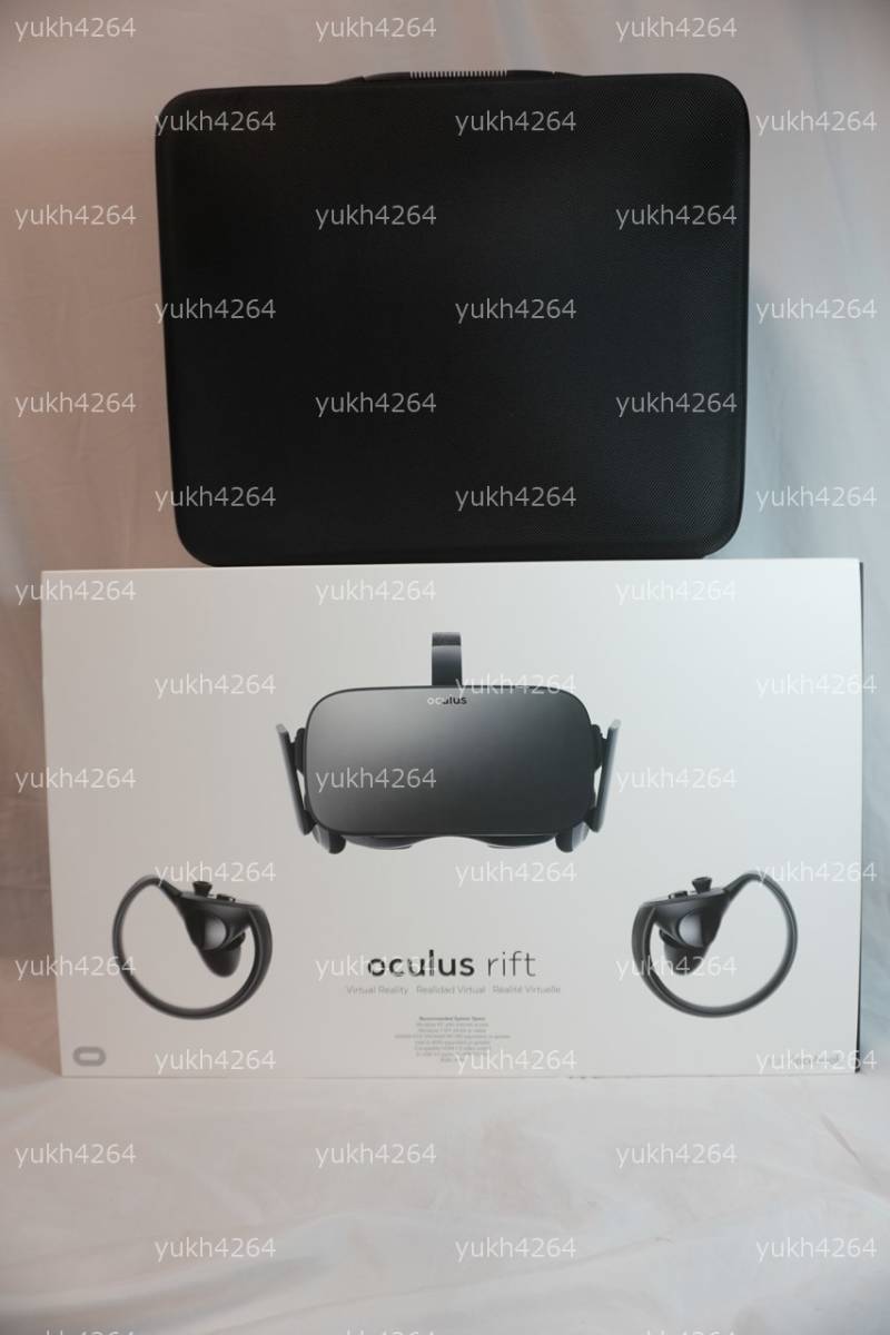 【新品】Meta Oculus Rift CV1 VR MRヘッドセット イヤホンフルセット Quest HMD ゴーグル ゲーム VRCHAT ヘッドマウントディスプレイ HDMI_Oculus Riftセット+収納ケース付