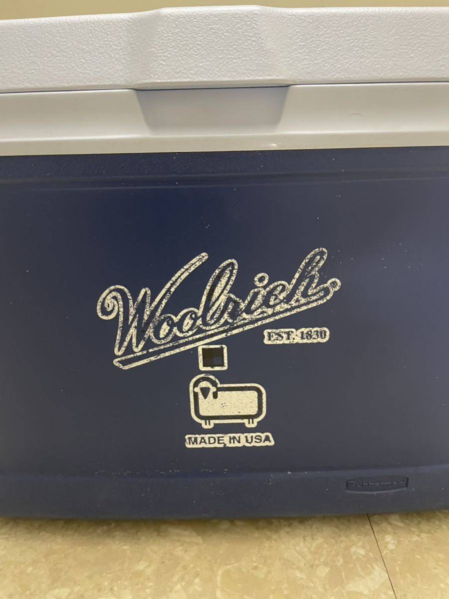 ラバーメイド Woolrich クーラーボックス ブルー系 アウトドアクーラーBOX rubbermaid ウールリッチ アメリカ製