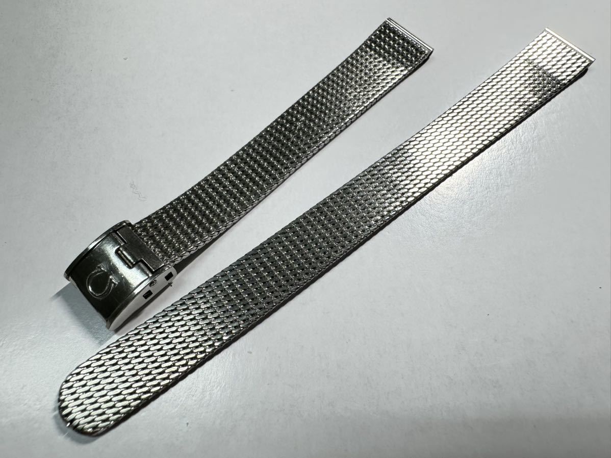 オメガ ステンレスベルト 6011 ラグ幅12mm用 レディース OMEGA stainless steel bracelet メッシュベルト　mesh 23-1_画像2