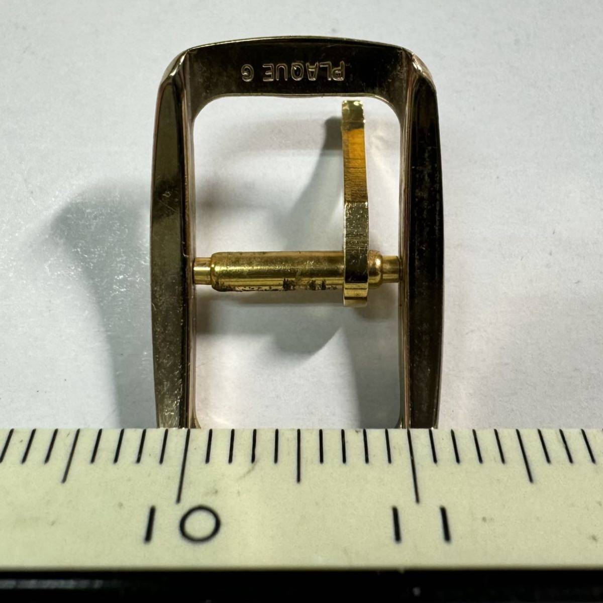 オメガ 10mm幅用 尾錠 OMEGA レディース用 ゴールド　金色　ハシゴ　buckle 92-1_画像8