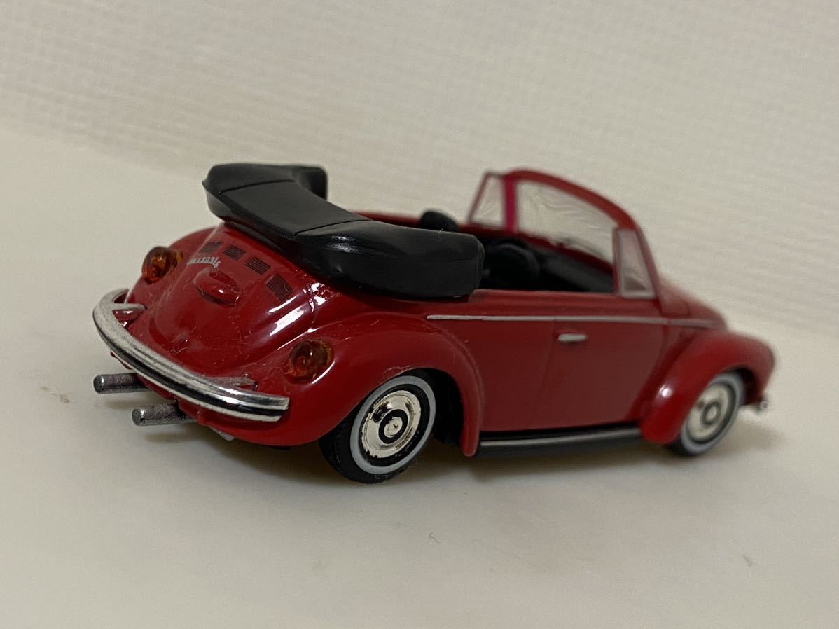 京商 1/64 フォルクスワーゲン ビートル コンバーチブル レッド KYOSHO VOLKSWAGEN Beetle CABRIOLET カスタム品 ローダウンの画像2