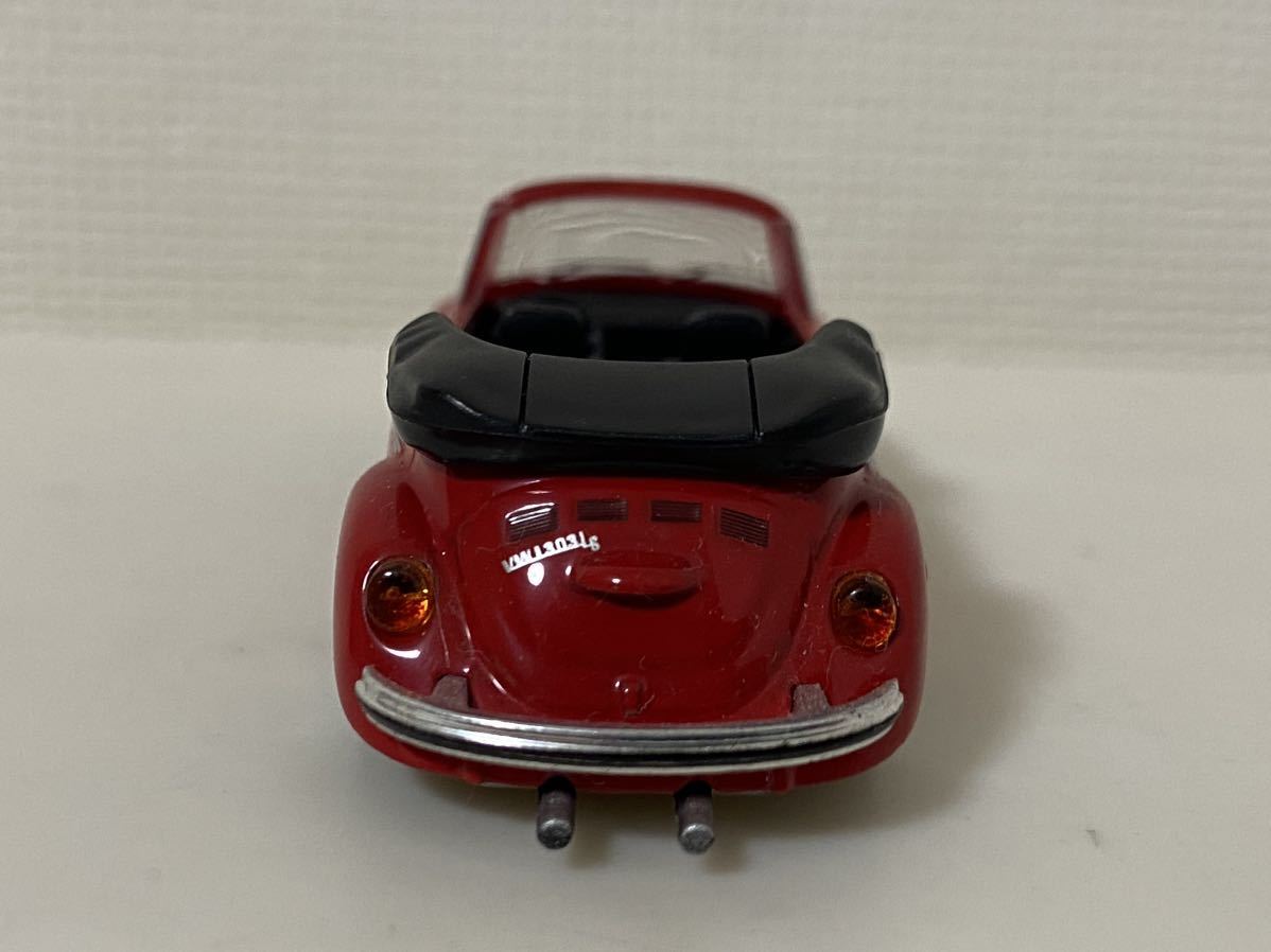 京商 1/64 フォルクスワーゲン ビートル コンバーチブル レッド KYOSHO VOLKSWAGEN Beetle CABRIOLET カスタム品 ローダウンの画像6