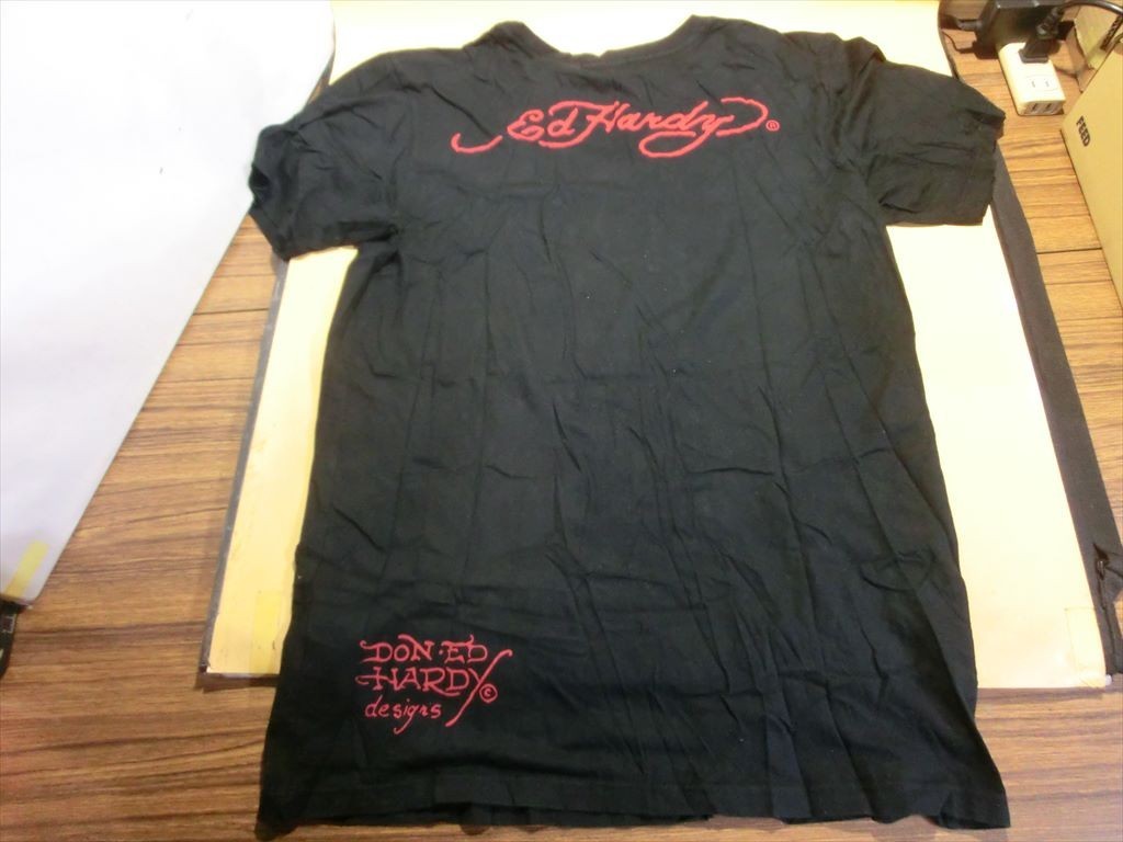 【HW45-87】【送料無料】EDHARDY エドハーディー/半袖 Tシャツ/Mサイズ/メンズ/トップス/※使用感有り_画像5