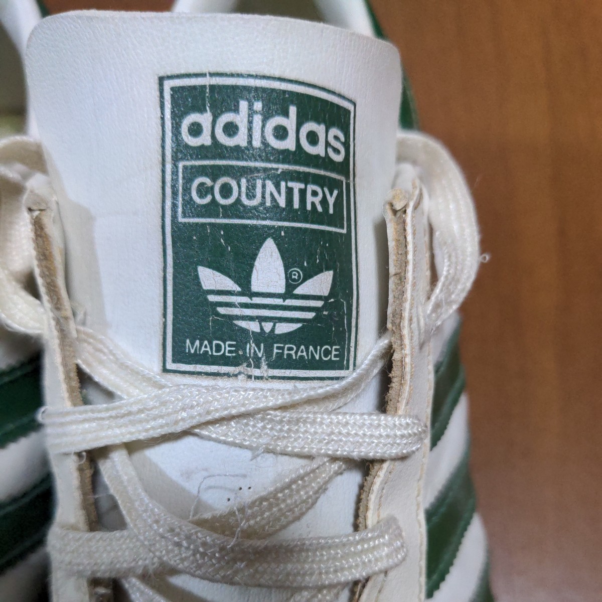希少 フランス製 adidas アディダス カントリー Country ビンテージスニーカー 25.5cm相当 グリーン 希少 フランス製 adidas アディダス カントリー Country ビンテージスニーカー 25.5cm相当 グリーン