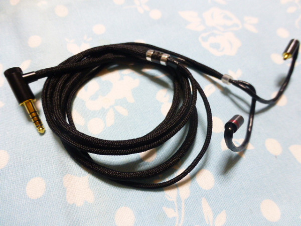 PENTACONN Ear OFC 8N-ofc 八芯 ブレイド編 125cm 4.4mm5極 L字 トープラ販売 Acoustune HS1697TI intime 翔 (IE400 IE500 PRO 可能