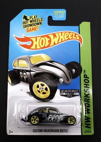 ★未開封 HOT WHEELS Custom Volkswagen VW Beetle ZAMAC★370 新品 ビートル Mooneyes ムーンアイズ HW WORKSHOP ホットウィール ミニカー_画像1