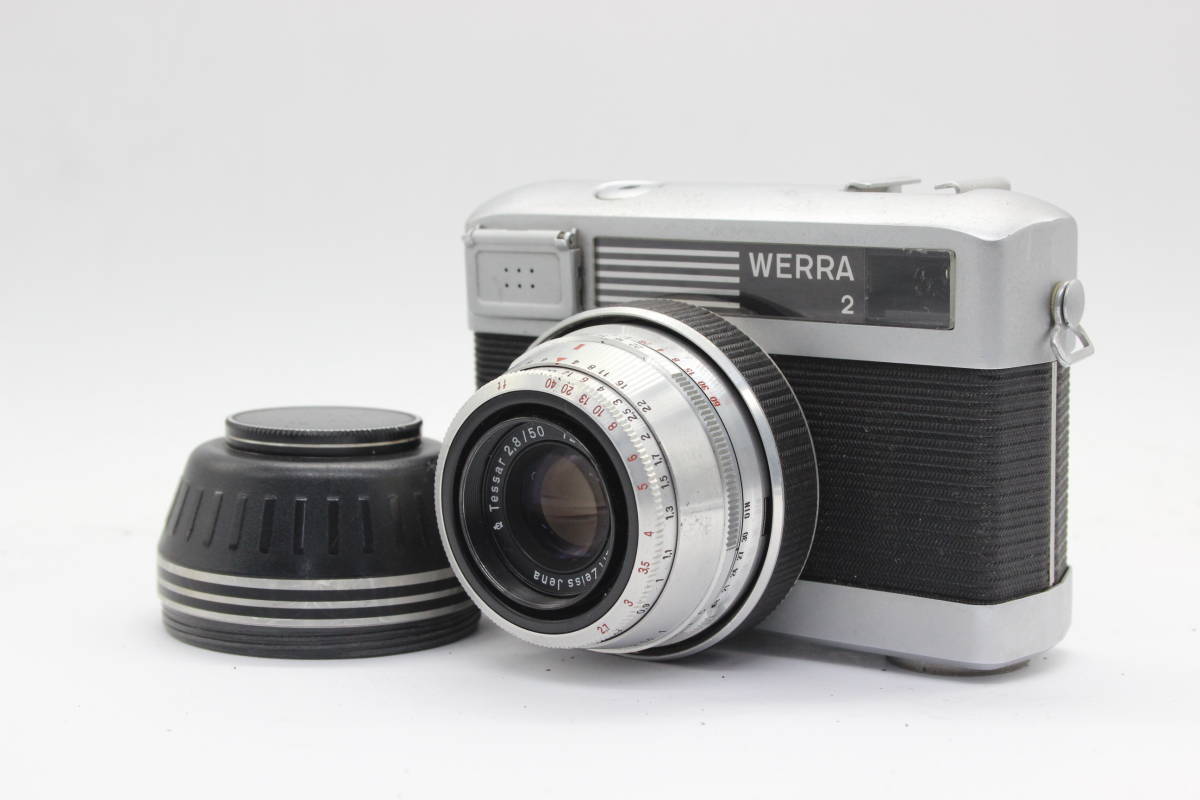 【返品保証】 カールツァイス Carl Zeiss Werra2 ブラック Tessar 50mm F2.8 カメラ s2654_画像1