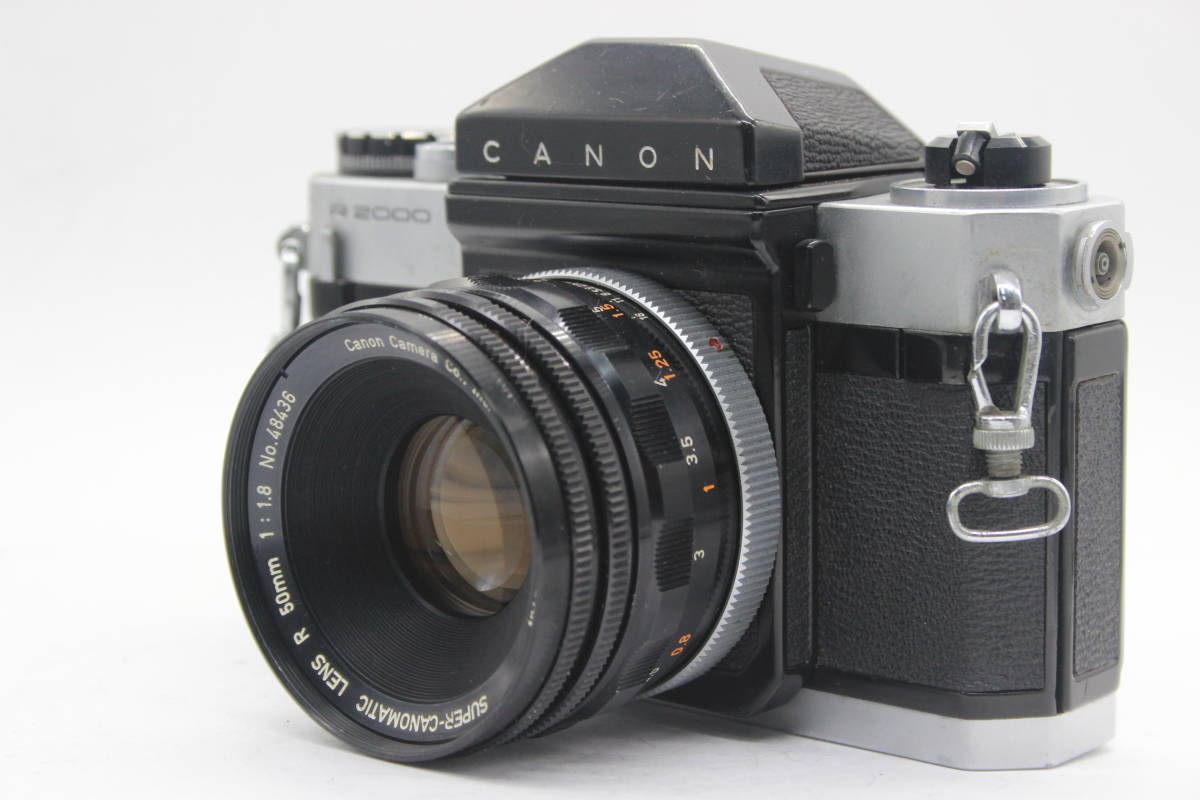 【返品保証】 キャノン Canon Canonflex R2000 Super-Canomatic R 50mm F1.8 ボディレンズセット s3561