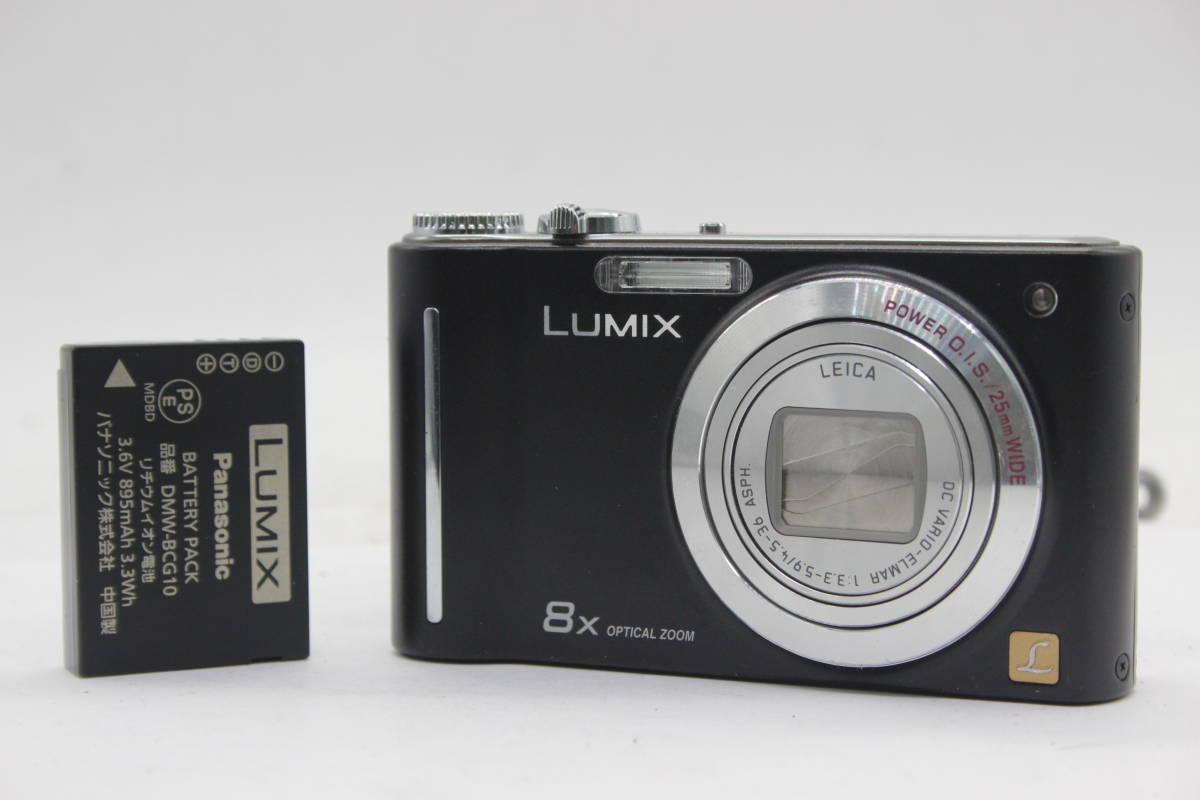 【返品保証】 パナソニック Panasonic Lumix DMC-ZX1 ブラック 8x バッテリー付き コンパクトデジタルカメラ s3930_画像1