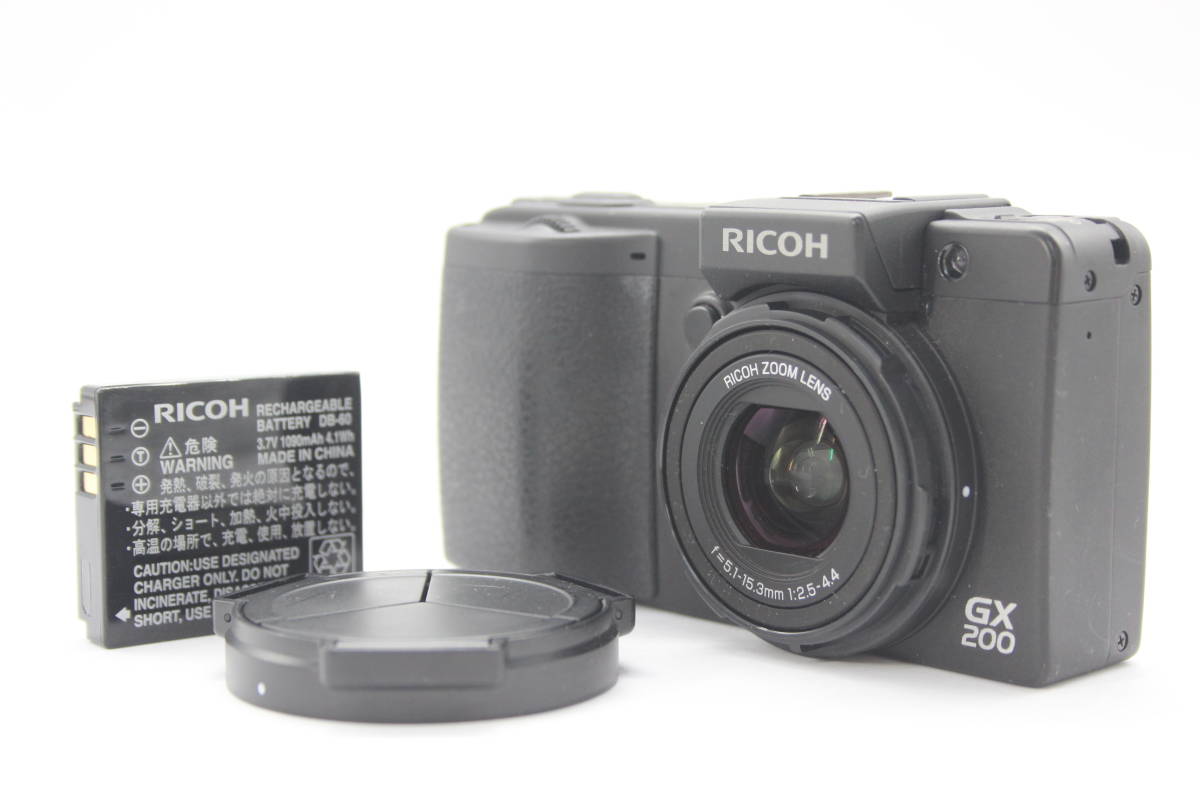 【返品保証】 リコー Ricoh GX200 5.1-15.3mm F2.5-4.4 バッテリー付き コンパクトデジタルカメラ s3948_画像1