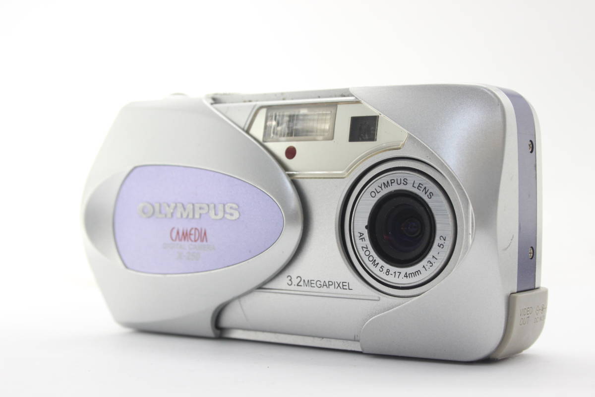 【返品保証】 【便利な単三電池で使用可】オリンパス Olympus CAMEDIA X-250 3x コンパクトデジタルカメラ s3956