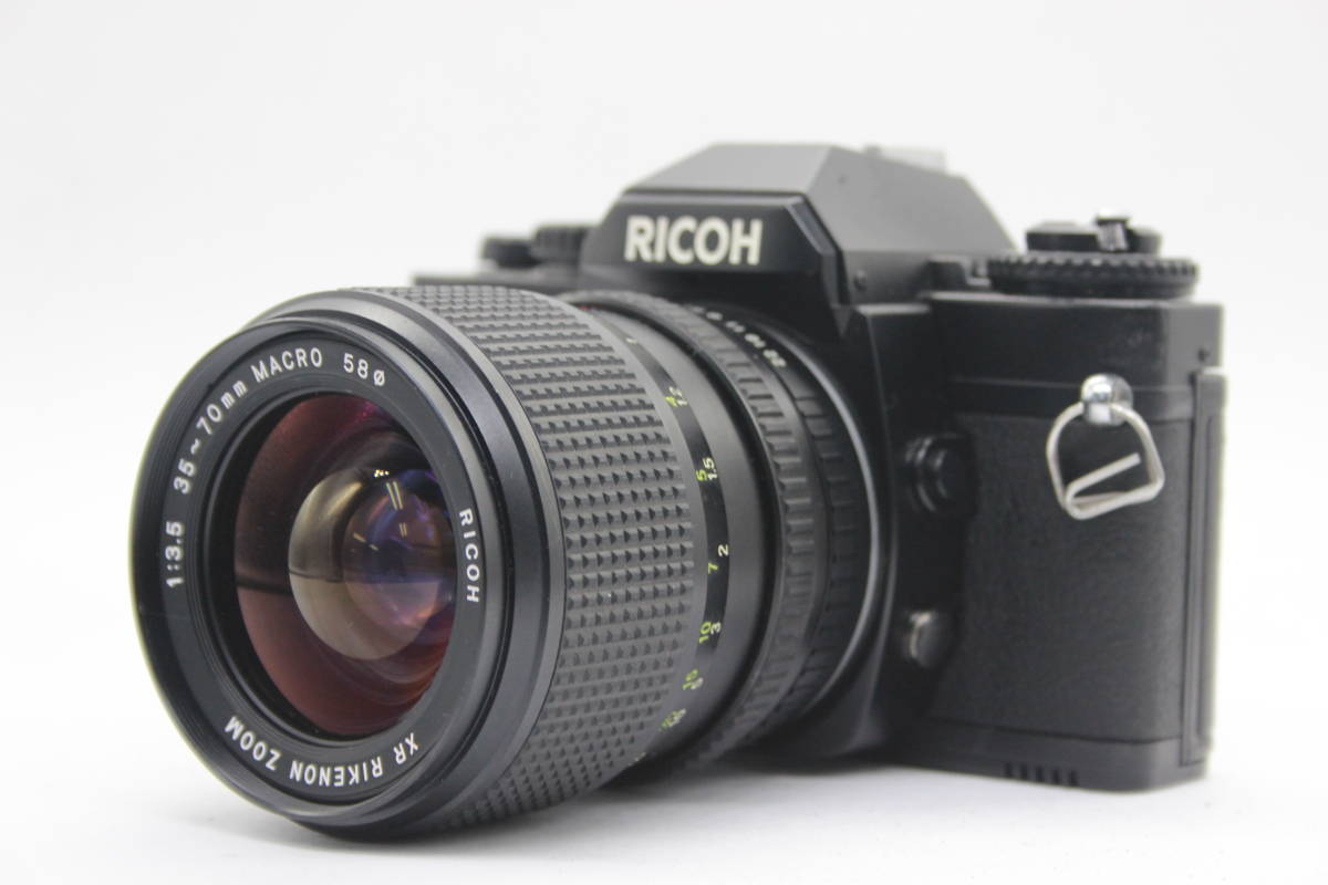 【返品保証】 リコー Ricoh XR7 ブラック XR Rikenon Zoom 35-70mm F3.5 Macro ボディレンズセット s4015_画像1