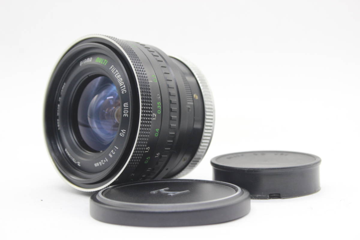 [ returned goods guarantee ] Sigma Sigma Multi Filtermatic Wide YS 24mm F2.8 rom and rear (before and after) cap attaching Canon mount lens s4030