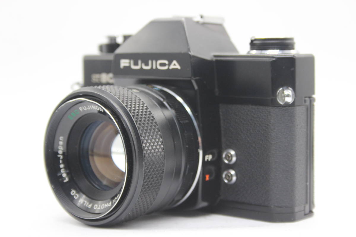 【返品保証】 フジフィルム Fujifilm FUJICA ST801 ブラック EBC Fujinon 55mm F1.8 M42マウント ボディレンズセット s4045_画像1