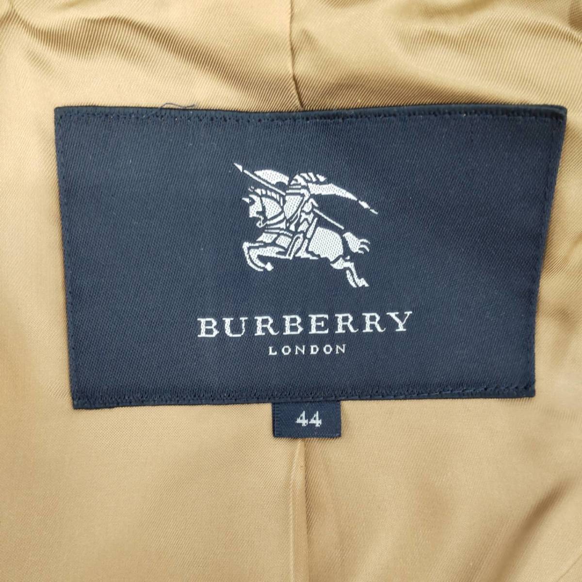 No.1022【BURBERRY LONDON】 バーバリーロンドン カシミヤコート ジップアップ キャメル サイズ44 中古品_画像4