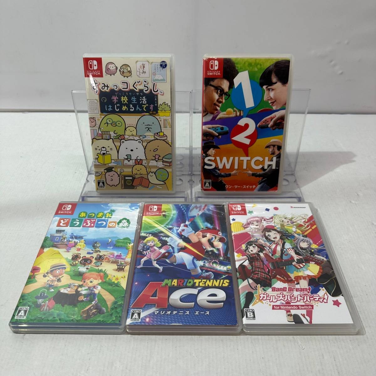 T1564 ☆1円~【Nintendo Switch】スイッチソフト 5本セット(マリオ