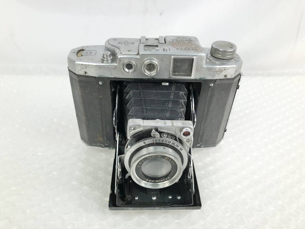 1030A【中古】MAMIYA SIX マミヤ 蛇腹カメラ No.8355 フィルムカメラ レンズ：F=7.5cm 1:3.5 ▲X.O.L.Special No.67361/撮影/レトロ_画像2