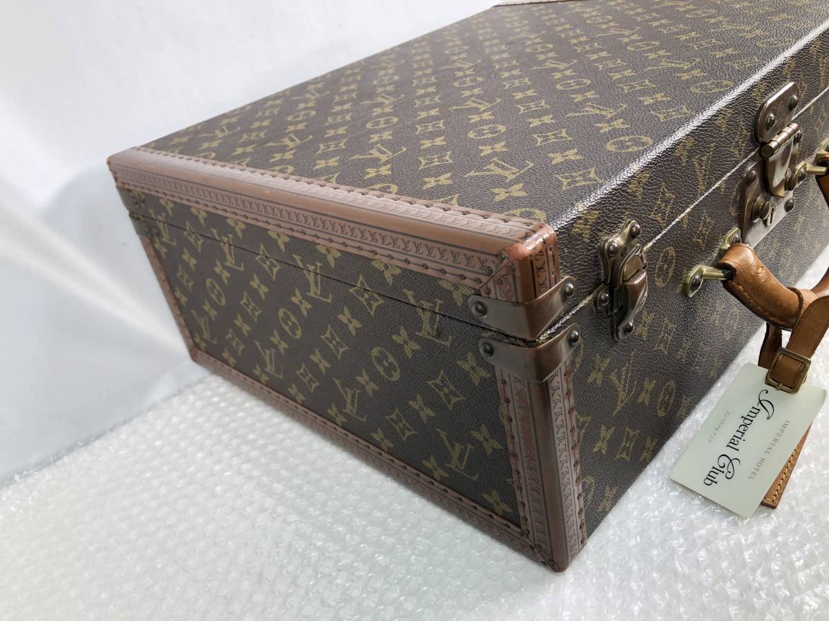 1116C【中古】LOUIS VITTON ルイヴィトン モノグラムキャンバス アタッシュケース トランク ※鍵有/シリアルナンバー977473 ▲ブランド_※注意事項一読の上入札をお願い致します。