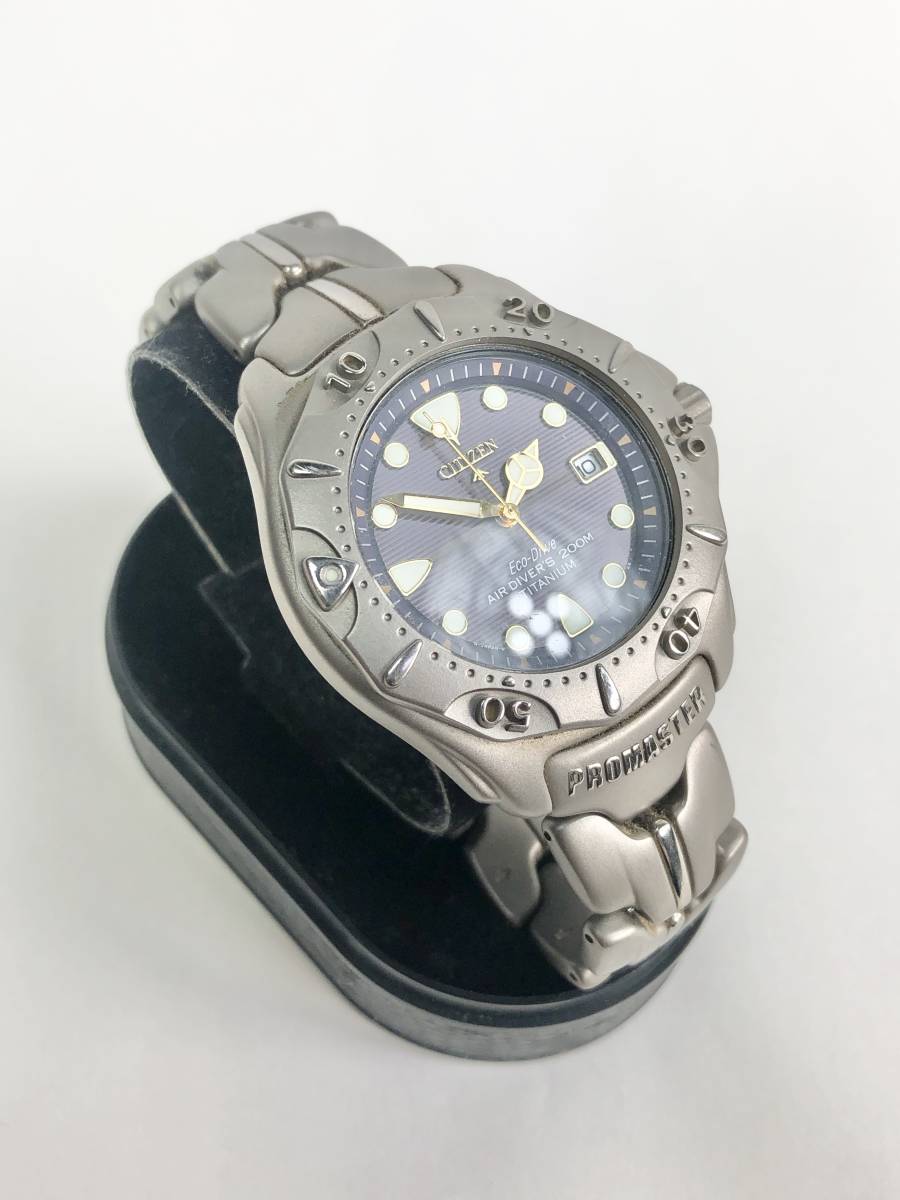 1121B【中古】CITIZEN Eco-Drive シチズン プロマスター エコドライブ 腕時計 7877-H01911 TA 製番860003 ▲AIR DIVERS 200M/PROMASTER_画像2