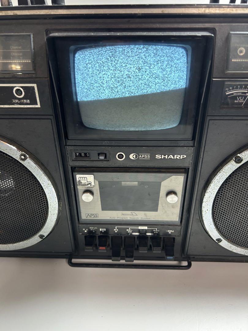 超希少 激レア 当時物 ラジカセ シャープ 5P-R2U TV付き レトロ