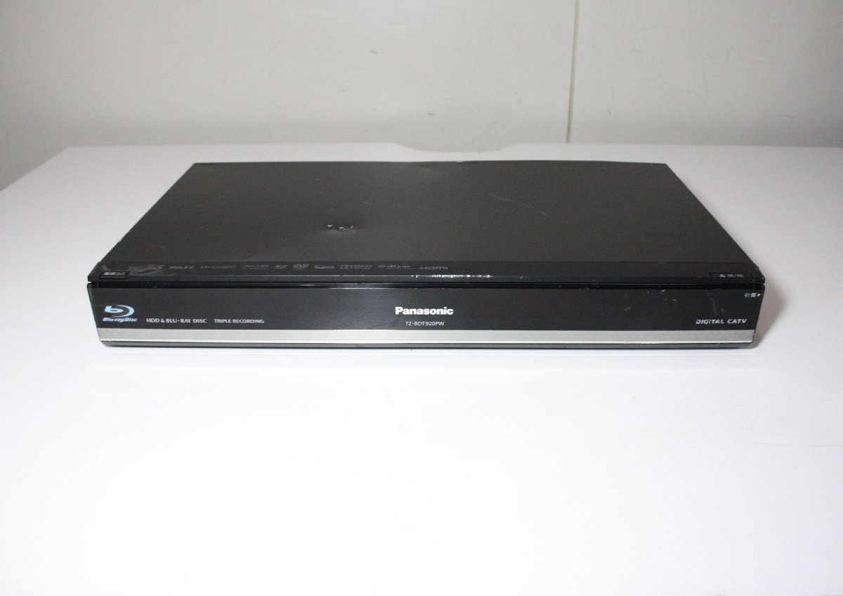 F4679【現状品】 PANASONIC ブルーレイレコーダー TZ-BDT920PW