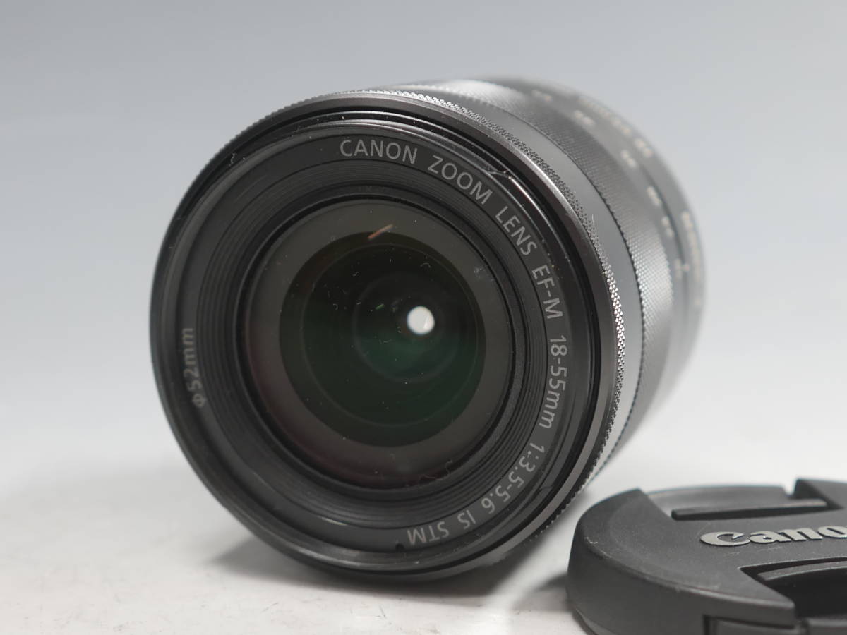 ◆Canon レンズ【CANON ZOOM LENS EF-M 18-55mm 1:3.5-5.6 IS STM】USED品 EOS Mシリーズ キヤノン_画像1