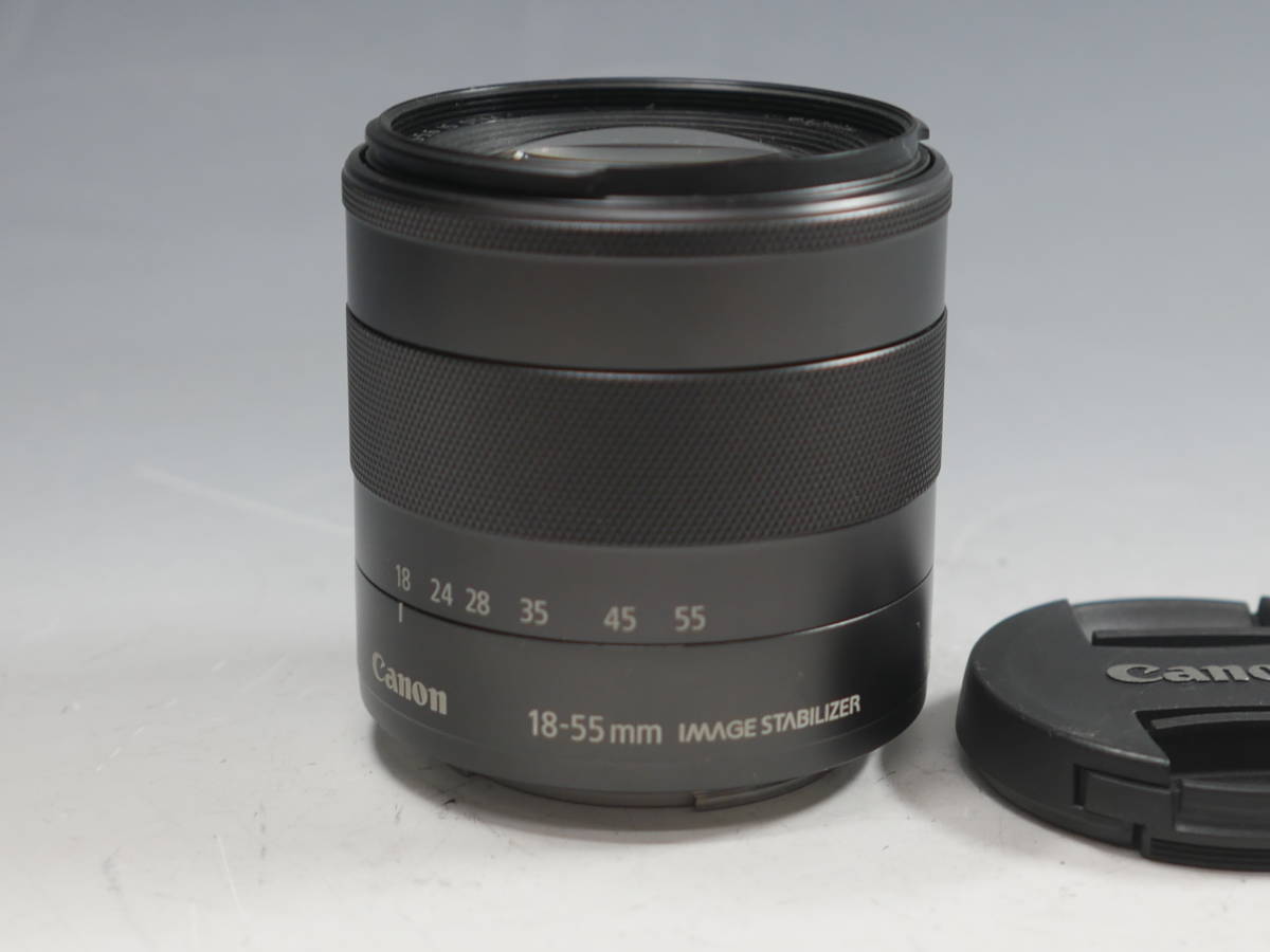 ◆Canon レンズ【CANON ZOOM LENS EF-M 18-55mm 1:3.5-5.6 IS STM】USED品 EOS Mシリーズ キヤノン_画像3