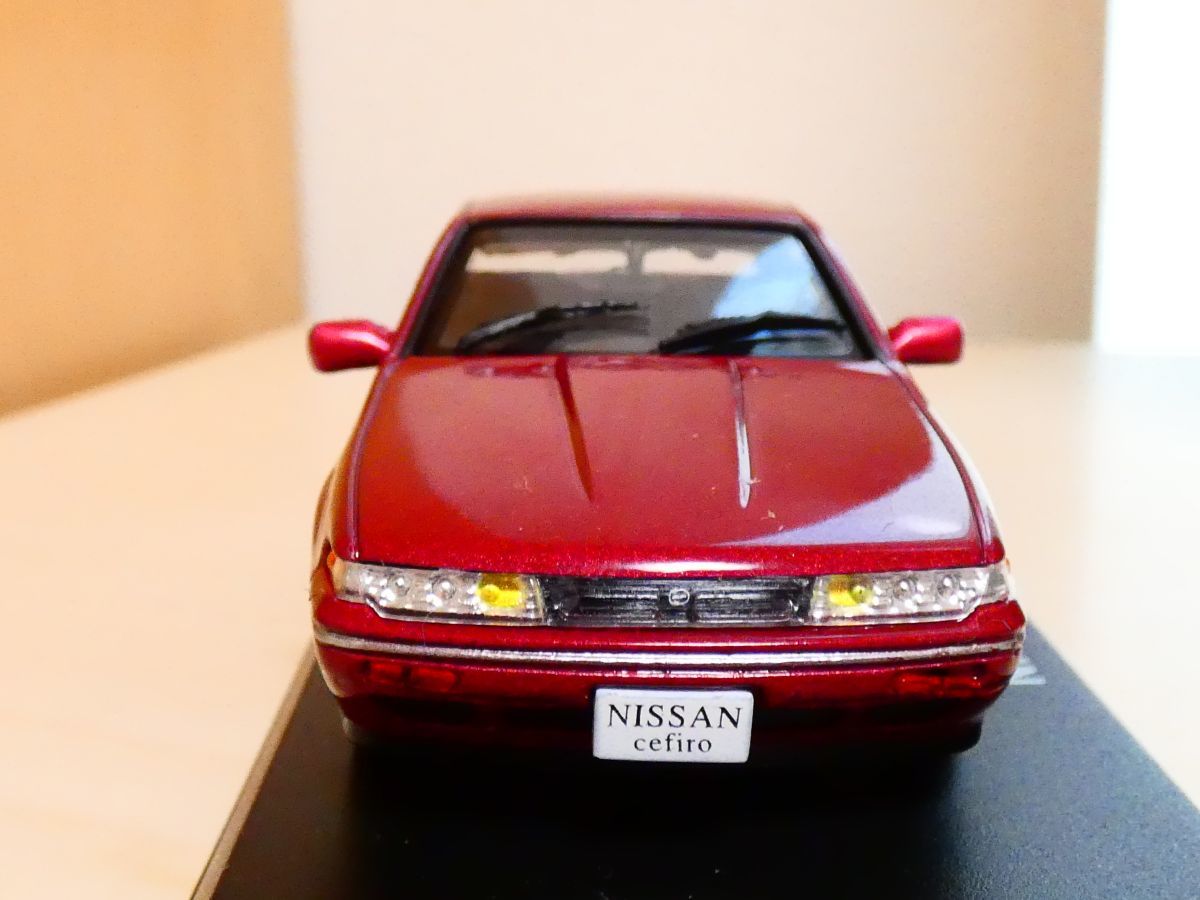 国産 名車コレクション 1/43 日産 セフィーロ 1988 赤 アシェット 旧車 クラシックカー ミニカー Z_画像3