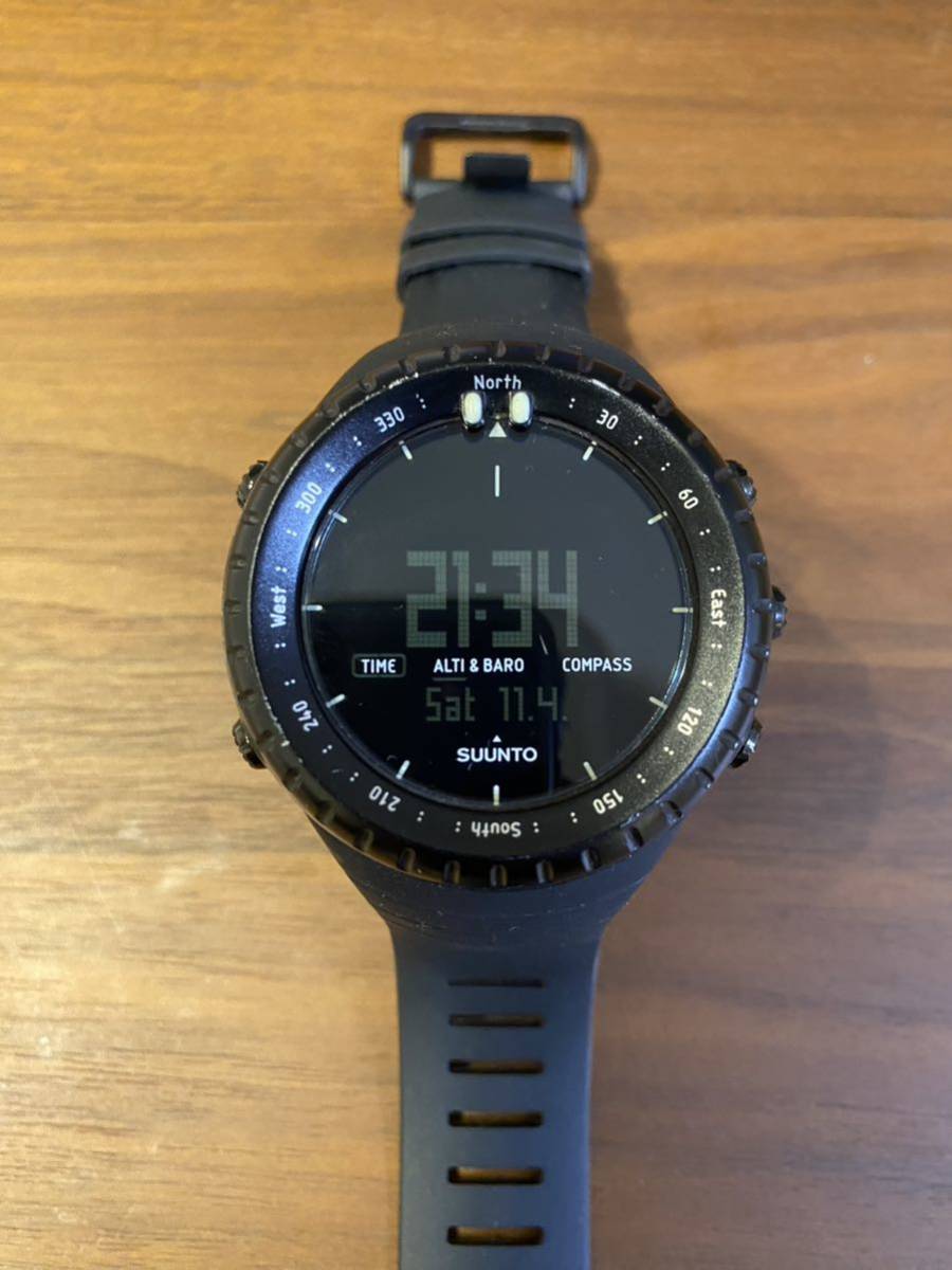 SUUNTO /スントコア オール ブラック/動作品_画像1