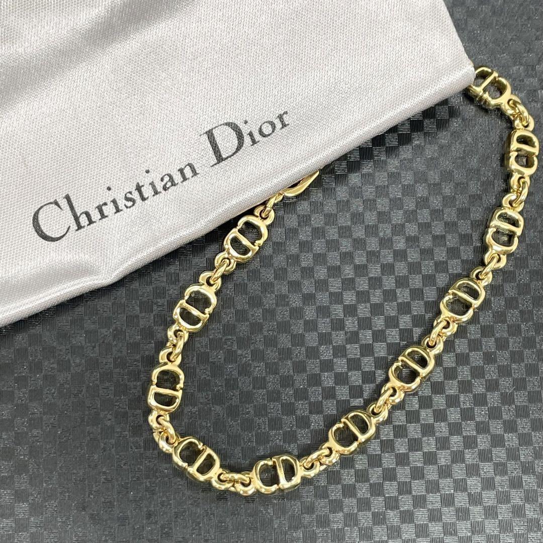 極美品 Dior ディオール ブレスレット CD ロゴ 希少 刻印 18cm