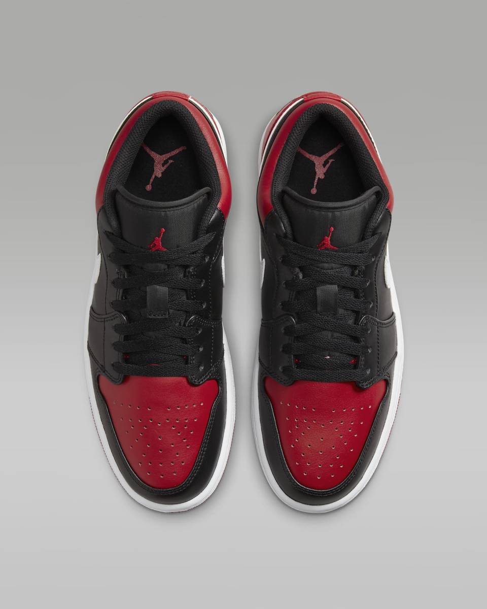 新品 27 NIKE AIR JORDAN 1 LOW 赤 黒 白 レッド ブラック 新品 27 NIKE AIR JORDAN 1 LOW 赤 黒 白 レッド ブラック
