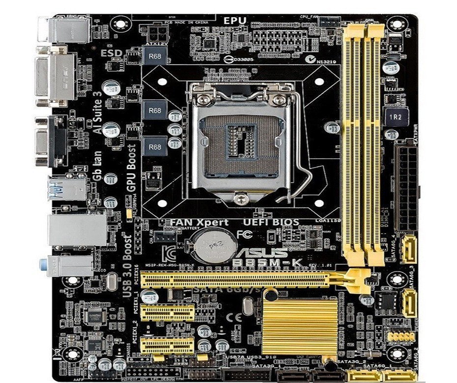 美品 ASUS B85M-K マザーボード Intel B85 LGA 1150 uATX メモリ最大