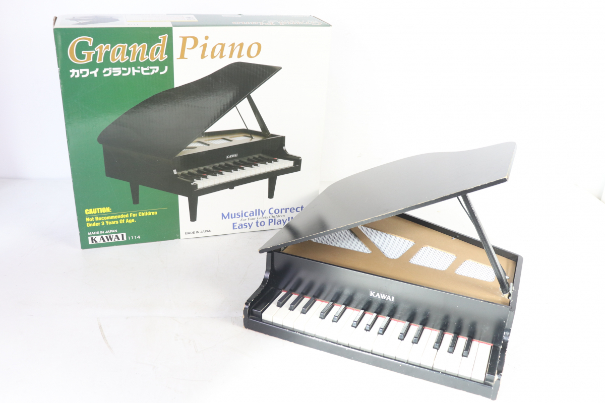 【ト足】 KAWAI カワイ Grand Piano グランドピアノ 楽器 玩具 おもちゃ 鍵盤 3歳以上 子供 CBZ01CTT94_画像1