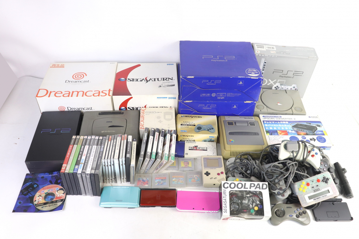 【ト足】 Dreamcast ドリームキャスト SEGASATURN セガサターン PS2 スーパーファミコン 他 ゲームソフト 本体 まとめ CA000CTT2A_画像1