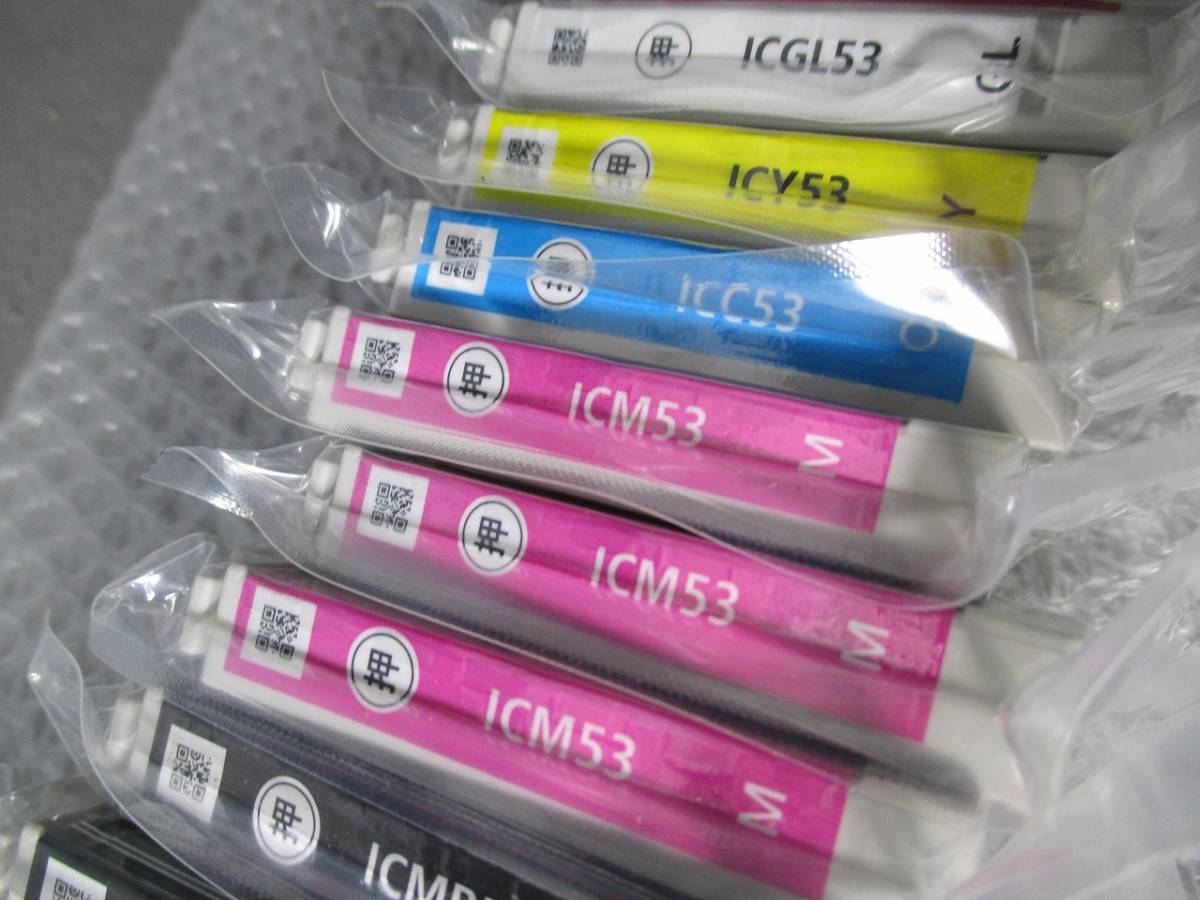 【■EPSON エプソン 純正インクカートリッジ ICBK53 ICMB53 ICY53 ICC53 ICOR53 ICGL53 ICR53 ICM53 全部で 】★ _画像8